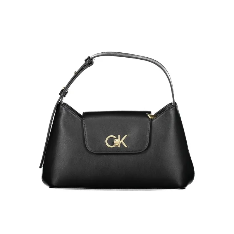 Black Polyester Handbag sold by Louxly