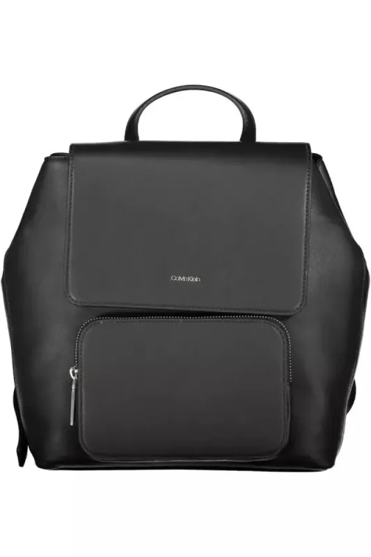 Black Polyester Women Backpack sold by Louxly
