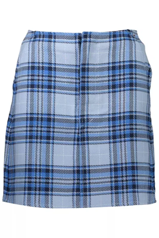 Light Blue Cotton Women Skirt sold by Louxly