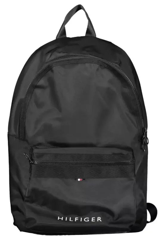 Black Polyester Men Backpack sold by Louxly