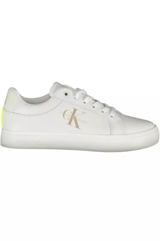 White Leather Women Sneaker sold by Louxly