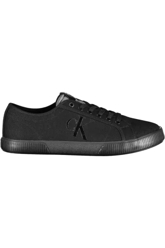 Black Cotton Men Sneaker sold by Louxly