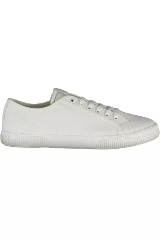 White Cotton Men Sneaker sold by Louxly