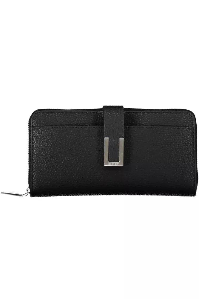 Black Polyester Women Wallet sold by Louxly
