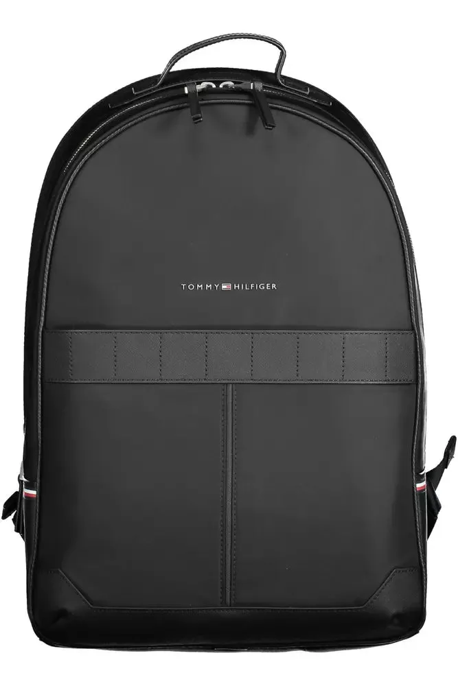 Black Polyester Men Backpack sold by Louxly