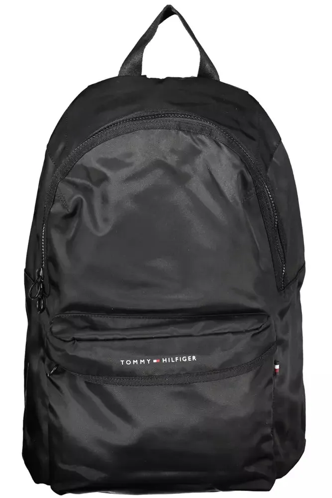 Black Polyester Men Backpack sold by Louxly