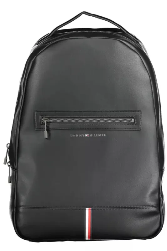 Black Polyethylene Men Backpack sold by Louxly