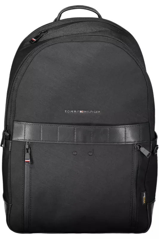 Black Nylon Men Backpack sold by Louxly