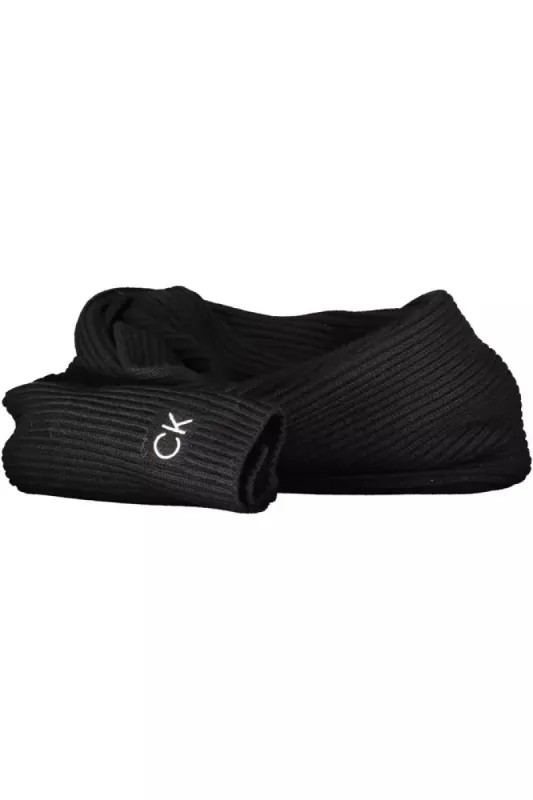 Black Cotton Men Scarf sold by Louxly