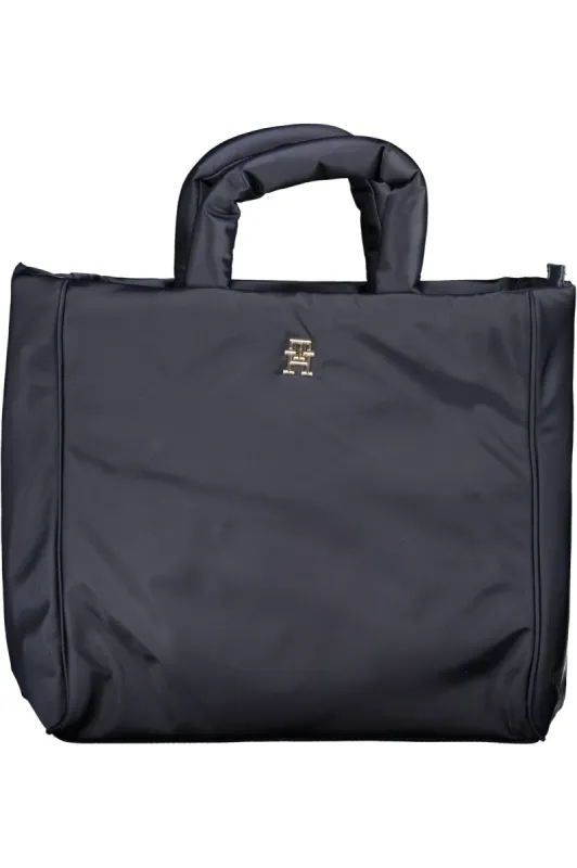 Blue Polyester Women Handbag made by Tommy Hilfiger