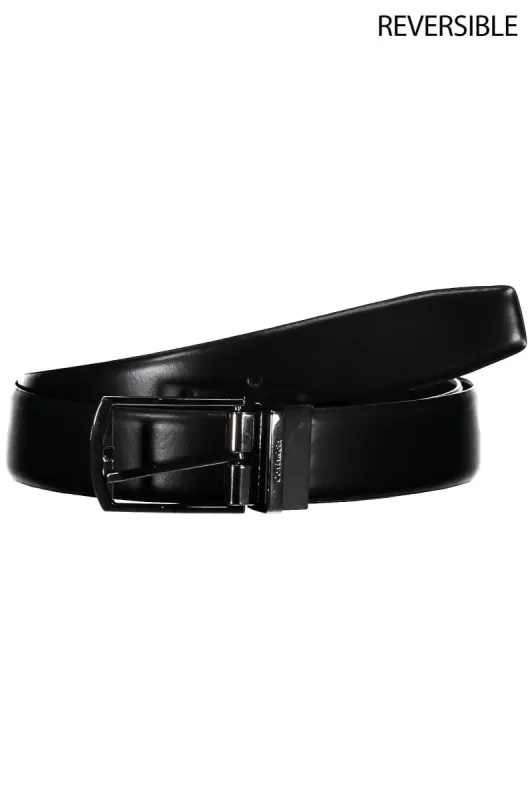 Black Leather Men Belt sold by Louxly
