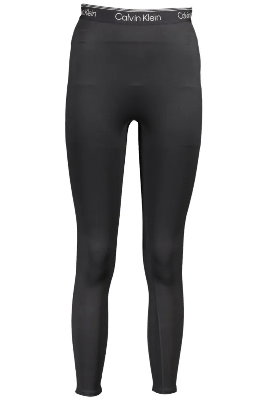 Black Polyester Women Legging made by Calvin Klein
