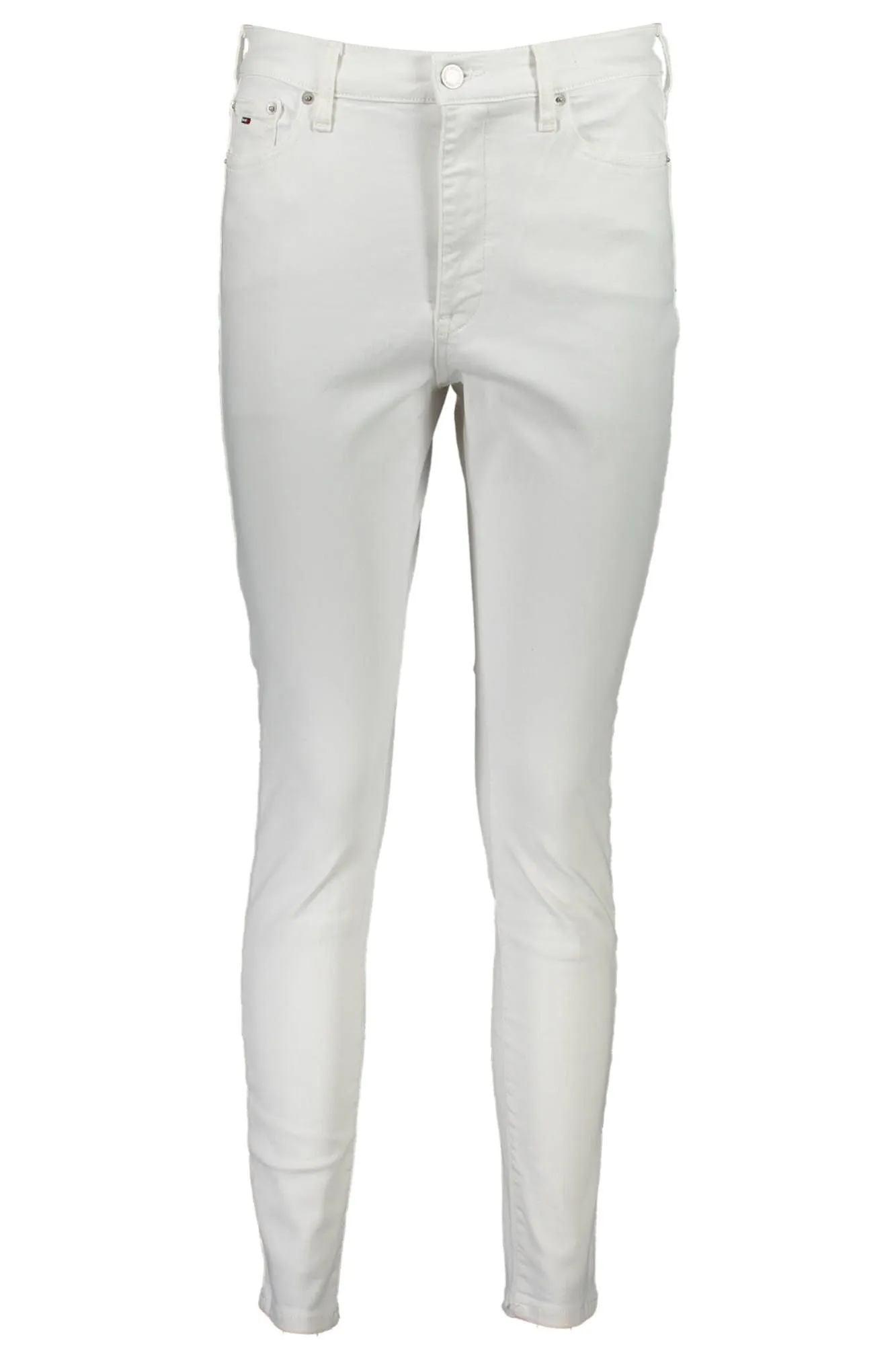 White Cotton Women Jeans sold by Louxly