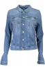 Blue Cotton Women Jacket sold by Louxly