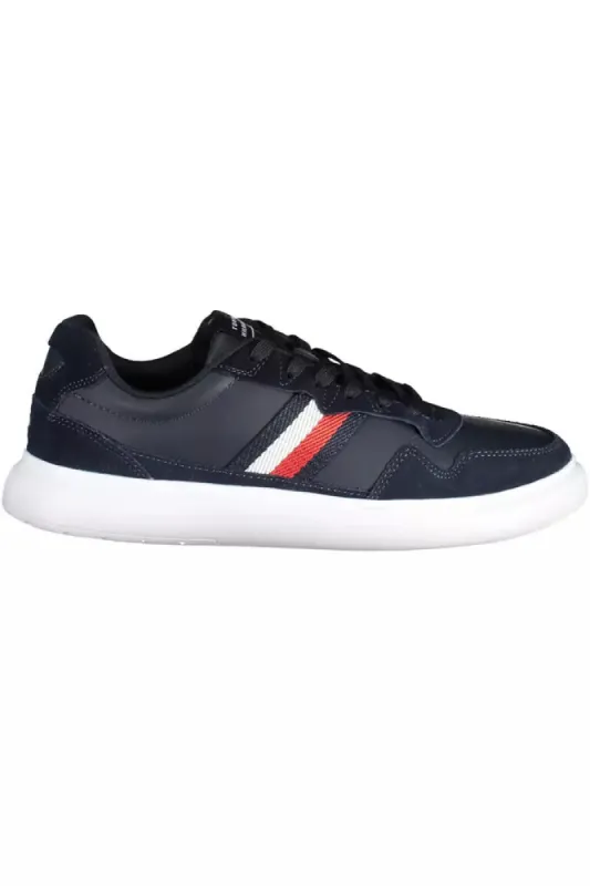 Blue Leather Men Sneaker sold by Louxly