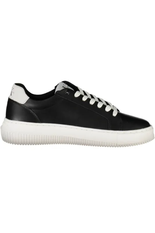 Black Leather Women Sneaker sold by Louxly