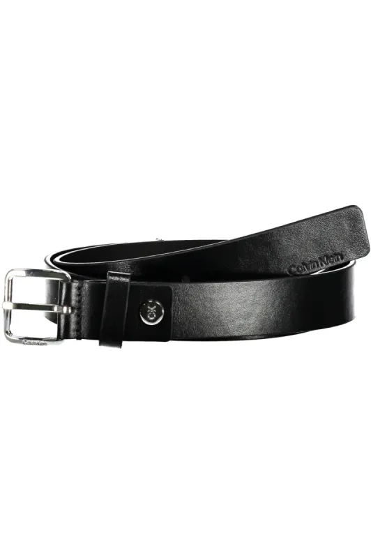 Black Leather Men Belt sold by Louxly
