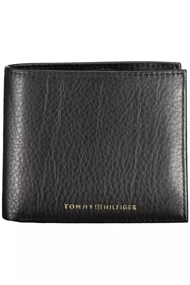 Elegant Black Leather Men's Wallet with RFID Blocker sold by Louxly