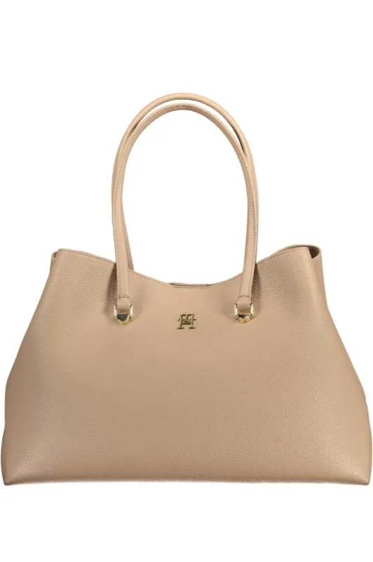 Chic Beige Double Compartment Shoulder Bag sold by Louxly
