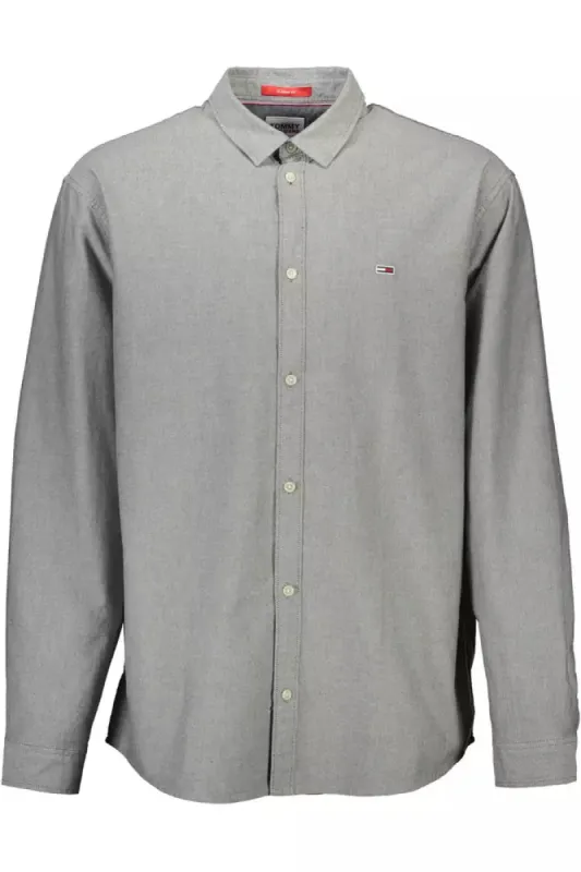 Gray Cotton Men Shirt sold by Louxly