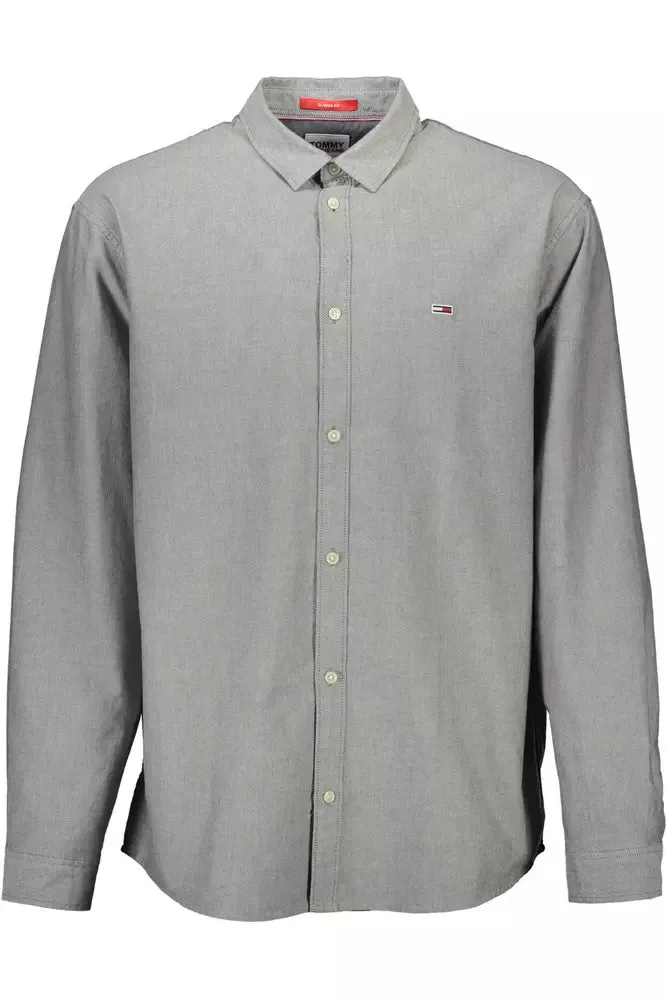 Gray Cotton Men Shirt sold by Louxly
