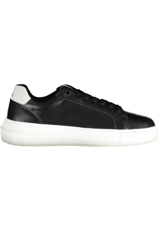 Black Leather Women Sneaker sold by Louxly