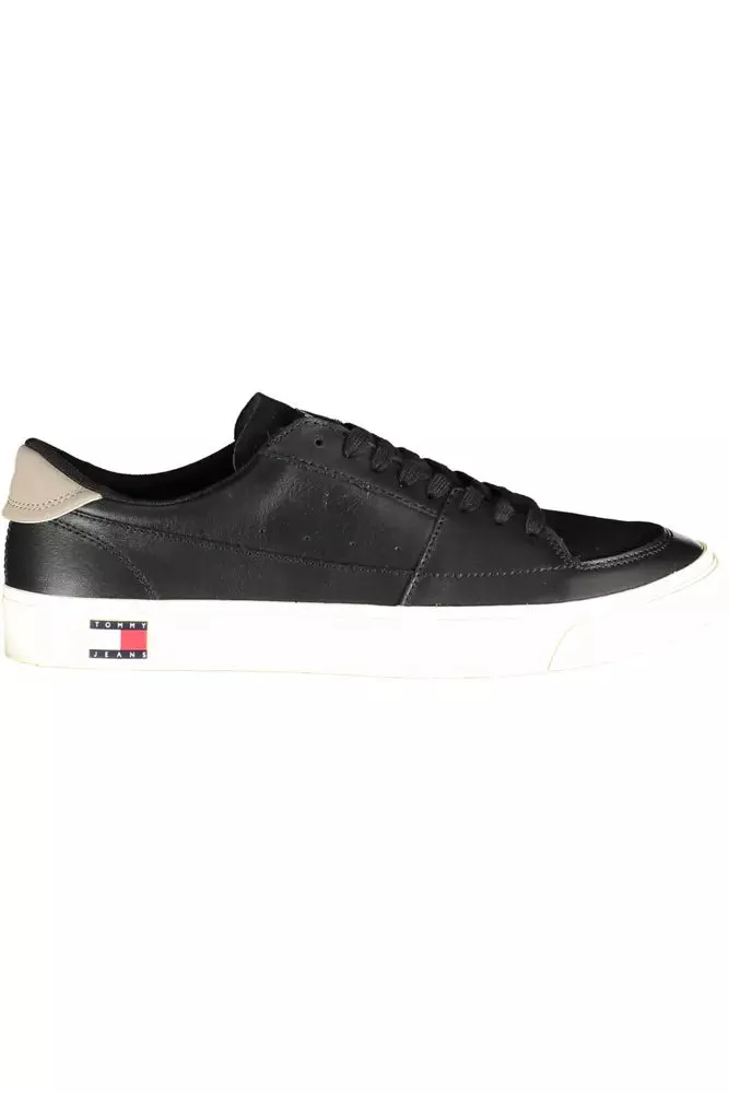 Black Leather Men Sneaker sold by Louxly