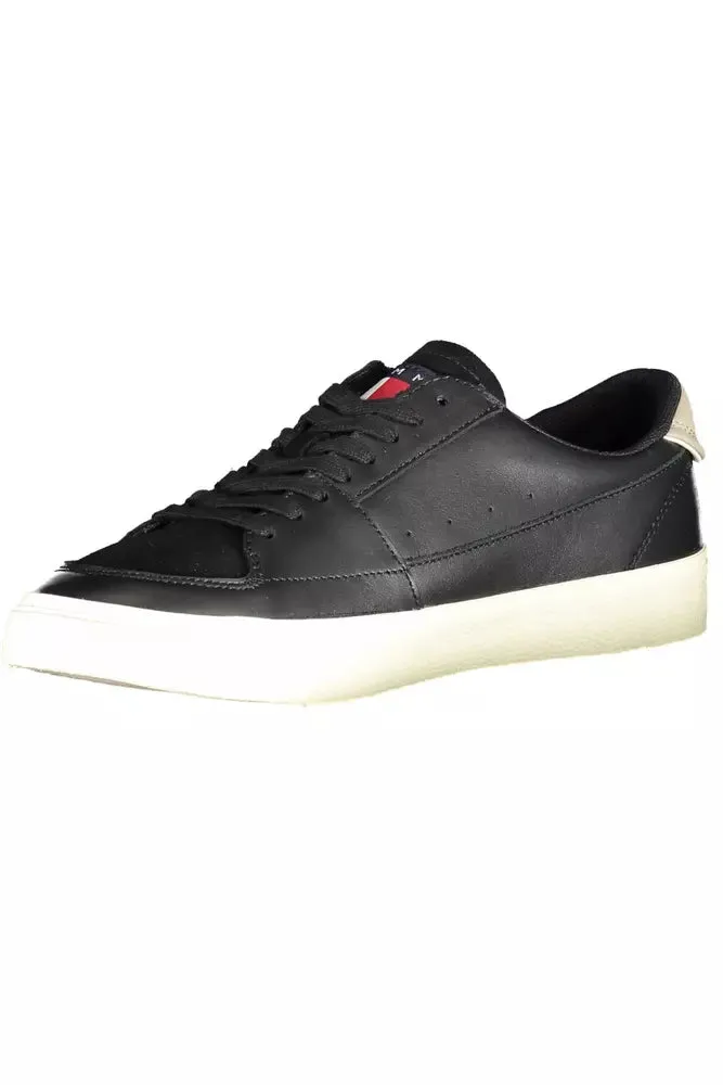 Black Leather Men Sneaker sold by Louxly product image thumbnail 3