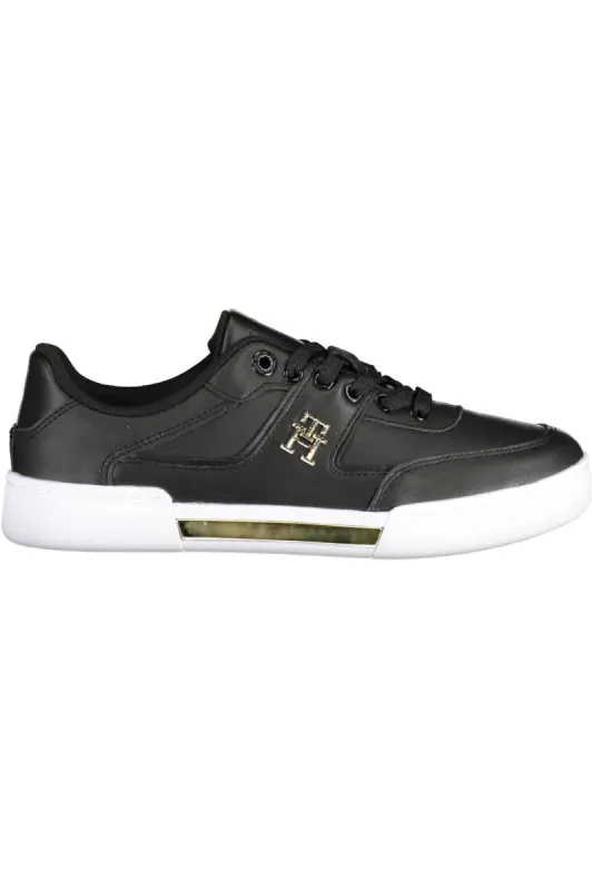 Black Leather Women Sneaker sold by Louxly