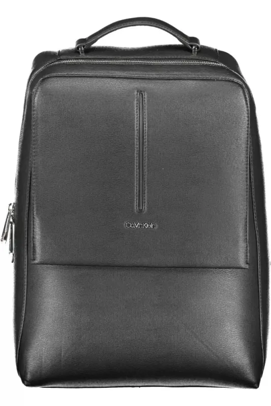 Black Polyester Men Backpack sold by Louxly