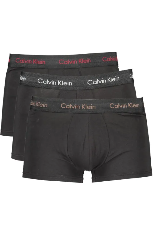Black Cotton Men Underwear Trunk Pack made by Calvin Klein