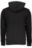 Chic Black Hooded Sweatshirt with Embroidery sold by Louxly