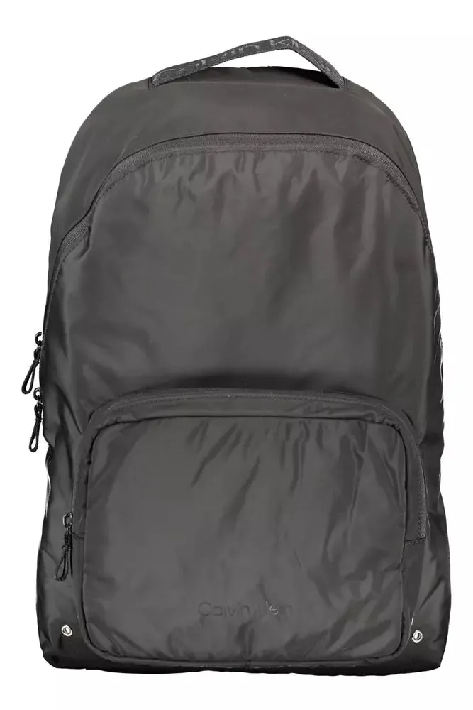 Black Polyester Men Backpack sold by Louxly