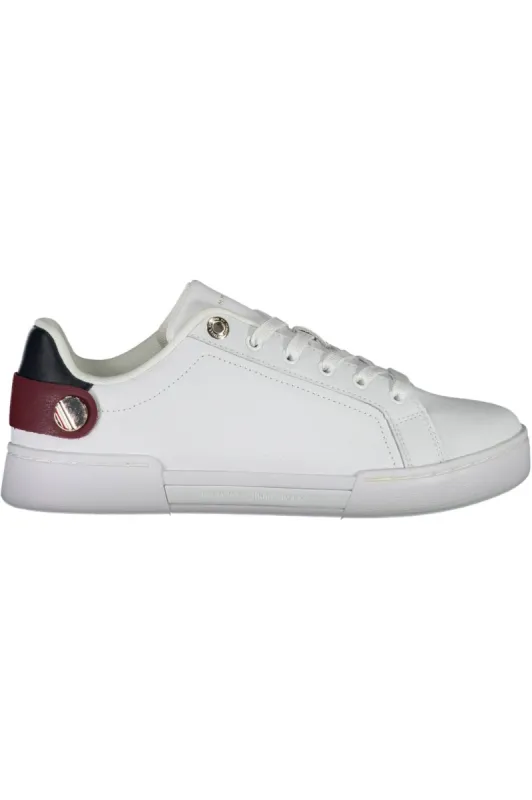 White Polyethylene Women Sneaker sold by Louxly