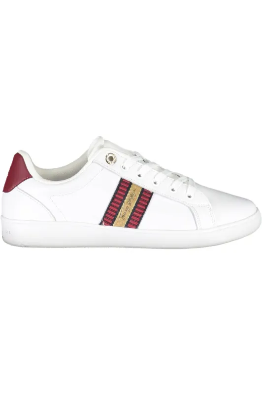 White Leather Women Sneaker sold by Louxly