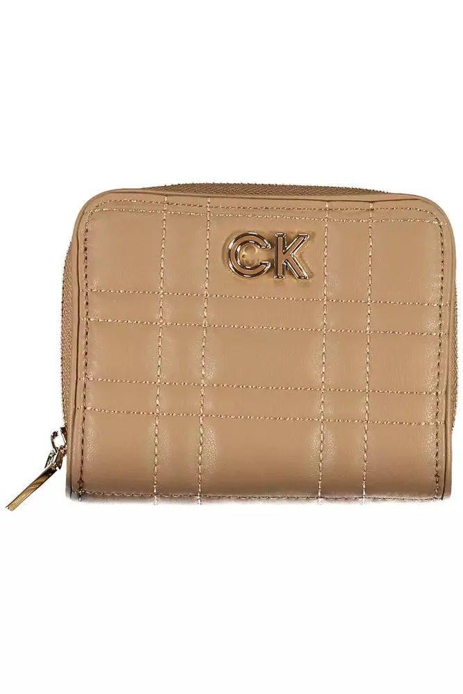 Beige Polyester Women Wallet sold by Louxly