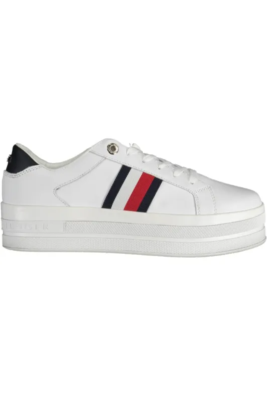 White Polyethylene Women Sneaker sold by Louxly
