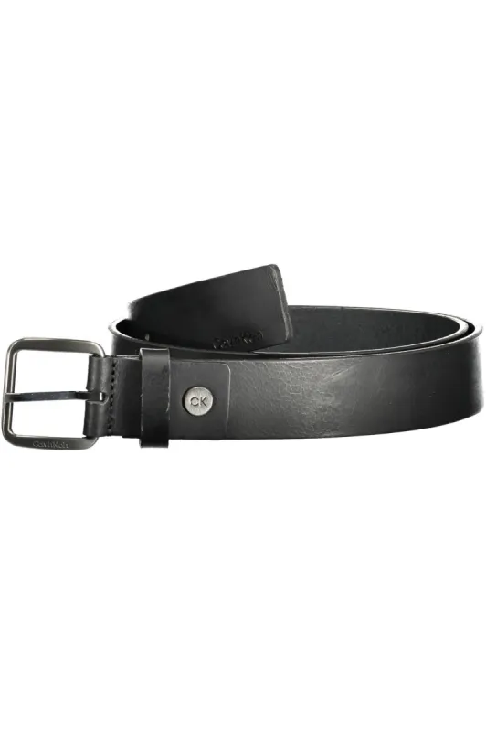 Sleek Leather Belt with Metal Buckle sold by Louxly