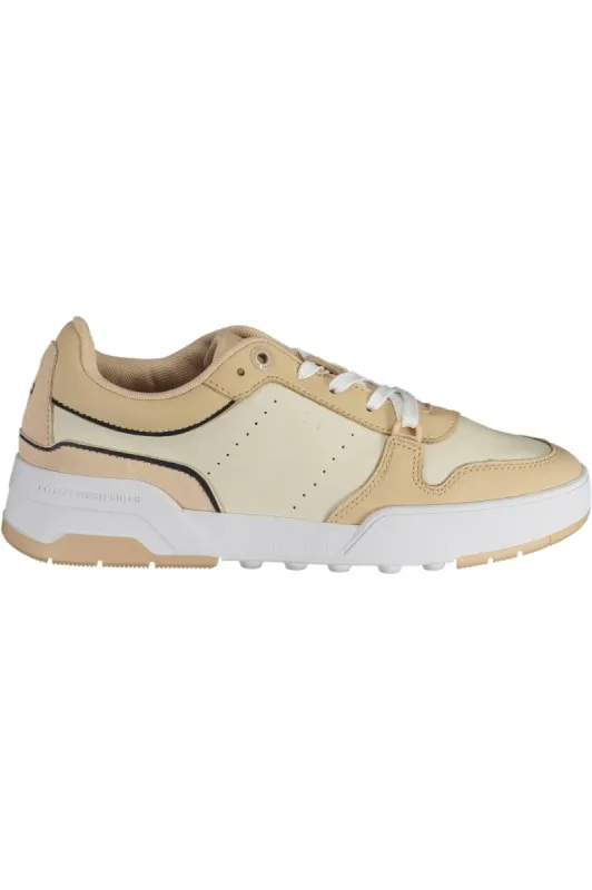 Beige Leather Women Sneaker sold by Louxly