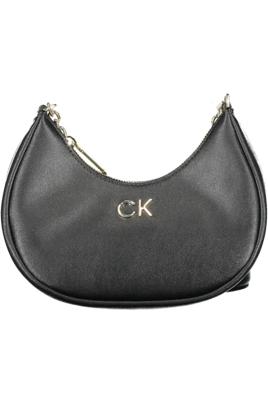 Black Polyester Women Handbag made by Calvin Klein