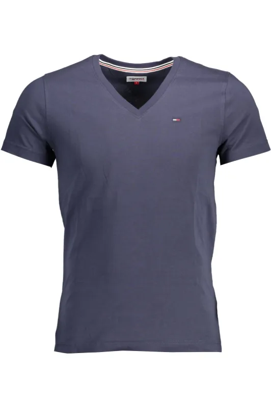 Blue Cotton Men T-Shirt made by Tommy Hilfiger