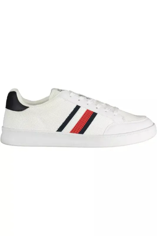 White Polyester Men Sneaker sold by Louxly