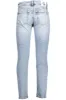 Light Blue Cotton Men Jeans sold by Louxly