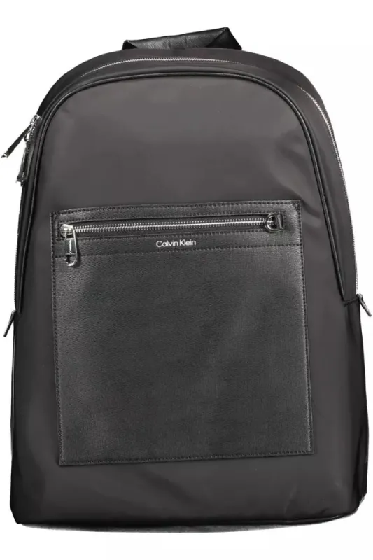 Black Polyester Men Backpack sold by Louxly