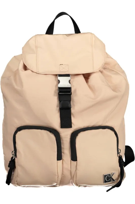 Pink Nylon Women Backpack sold by Louxly