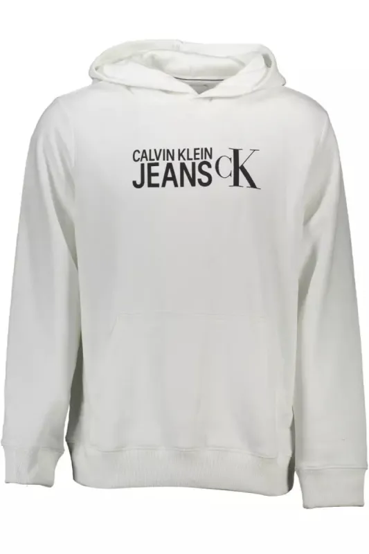 Eco-Conscious White Hooded Sweatshirt sold by Louxly