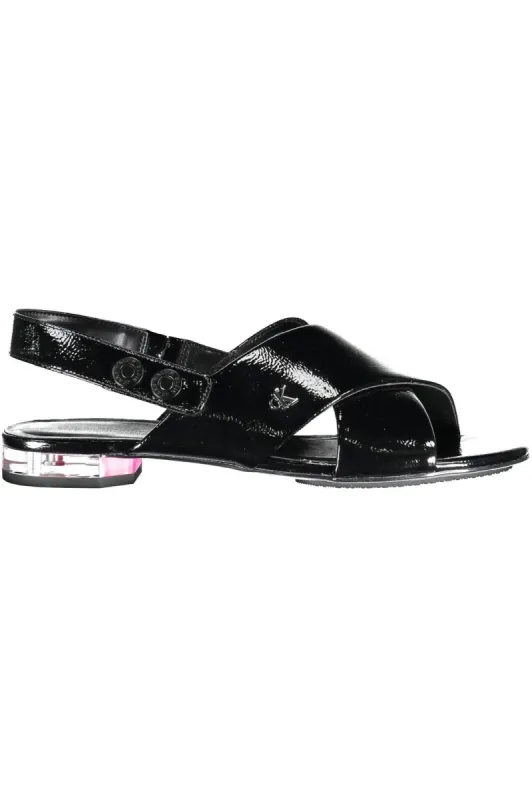 Black Polyethylene Women Sandal sold by Louxly