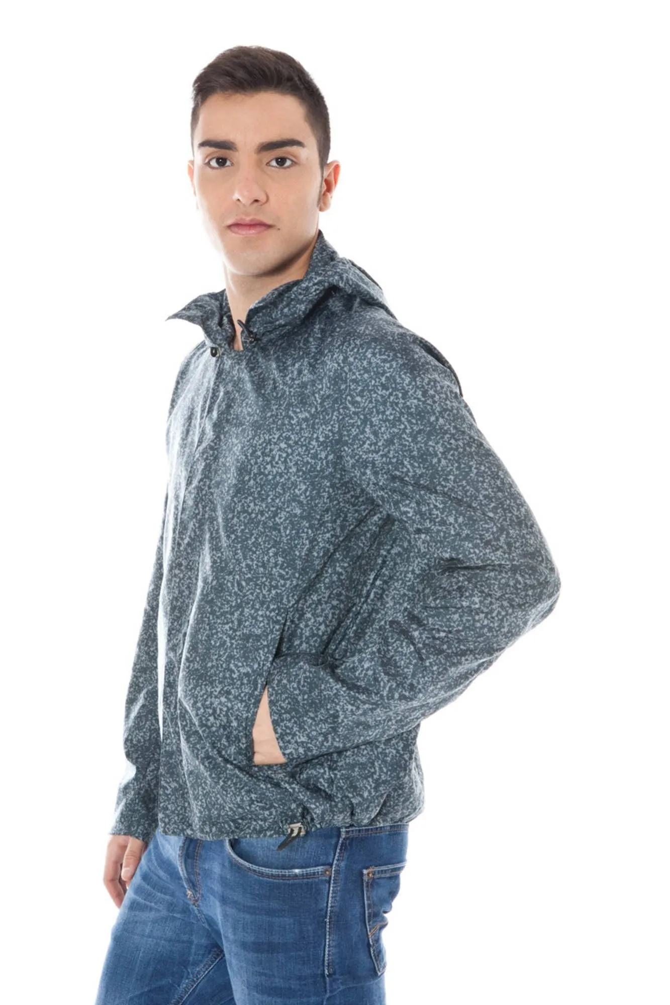 Gray Polyamide Men Jacket sold by Louxly product image thumbnail 2