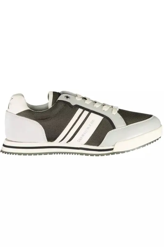 Green Polyester Men Sneaker sold by Louxly