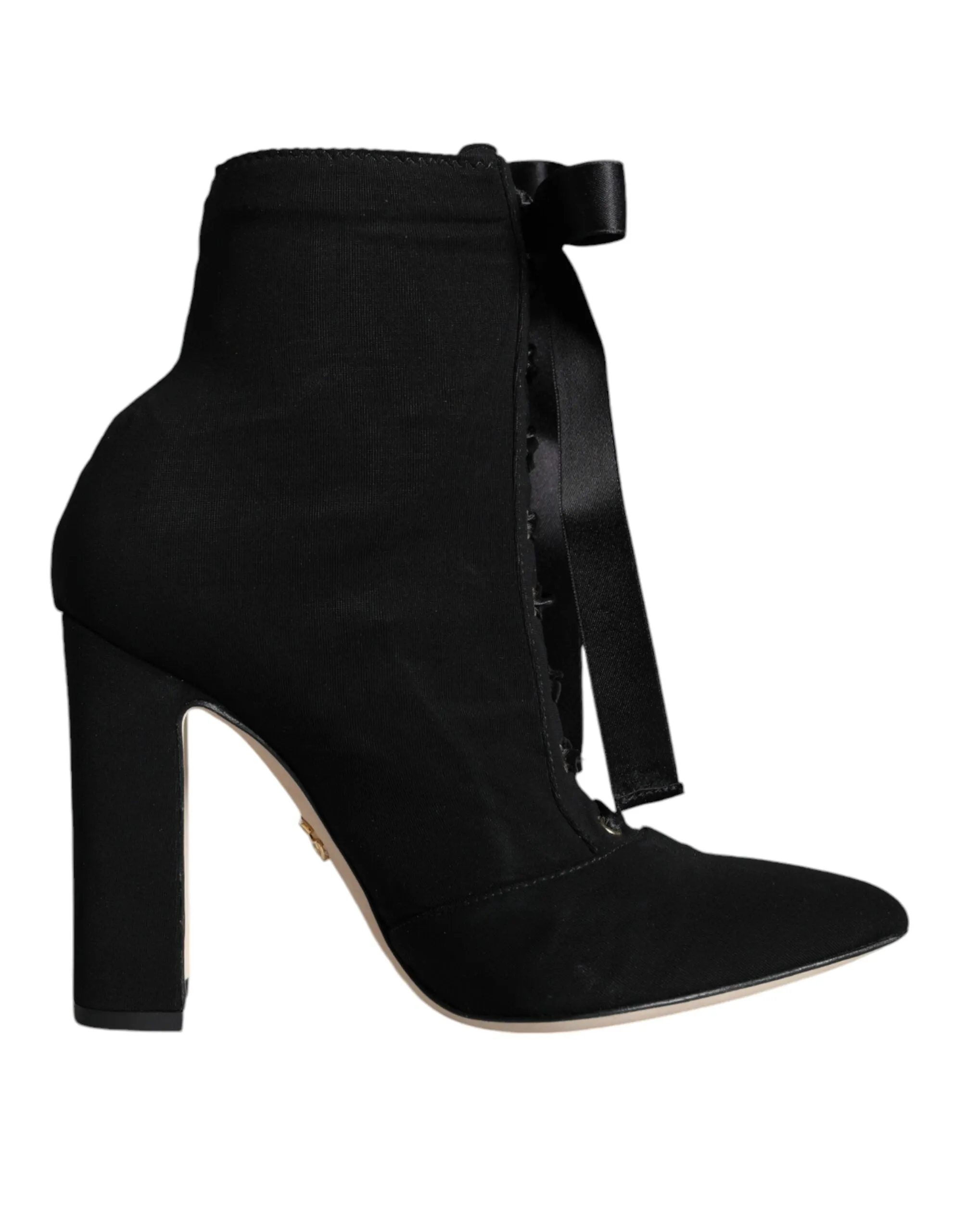 Black Jersey Stretch Ankle Booties Shoes sold by Louxly